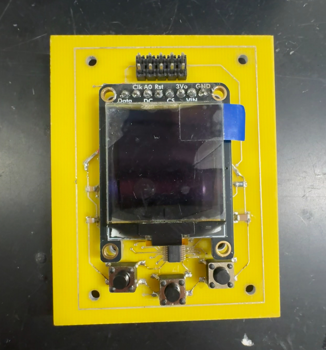tamagotchi pcb built by group