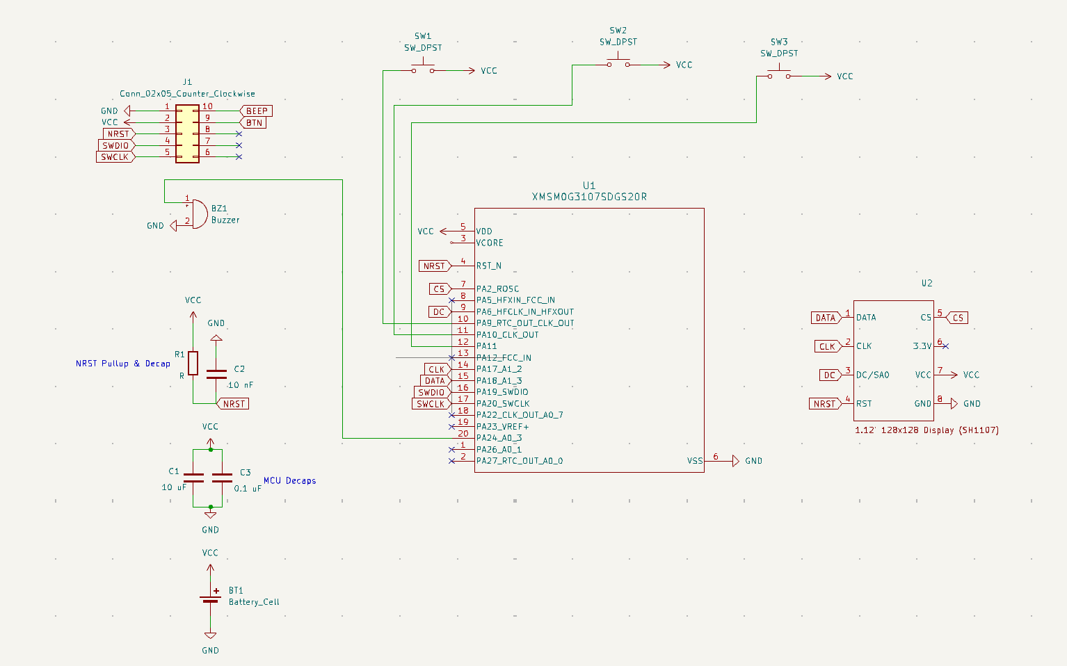 schematic of tamagotchi